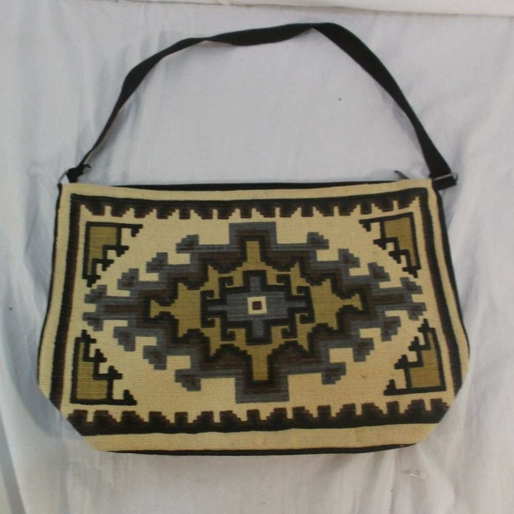 HANDSEWN/WOVEN 100% COTTON MADE in INDIA MESSENGER SHOULDER BAG PURSE KD 140296